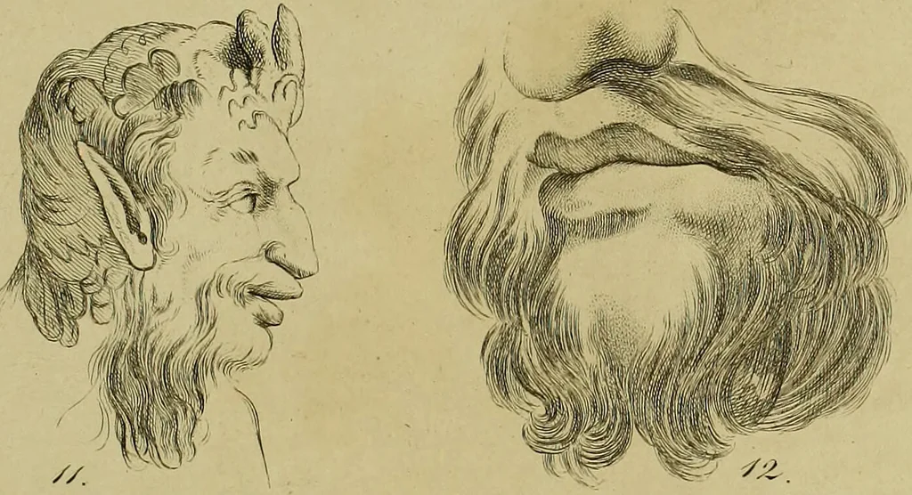 An illustration from La physiognomonie, ou l'art de connaître les hommes d'après les traits de leur physionomie, leurs rupports avec les divers animaux, leur penchans. ... / Lavater., 1841, leaf 359
