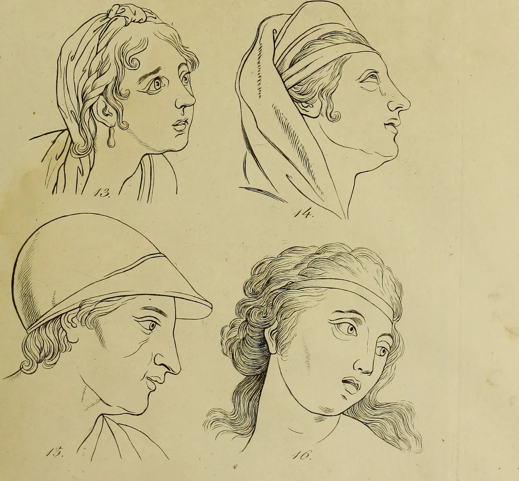 An illustration from La physiognomonie, ou l'art de connaître les hommes d'après les traits de leur physionomie, leurs rupports avec les divers animaux, leur penchans. ... / Lavater., 1841, leaf 359