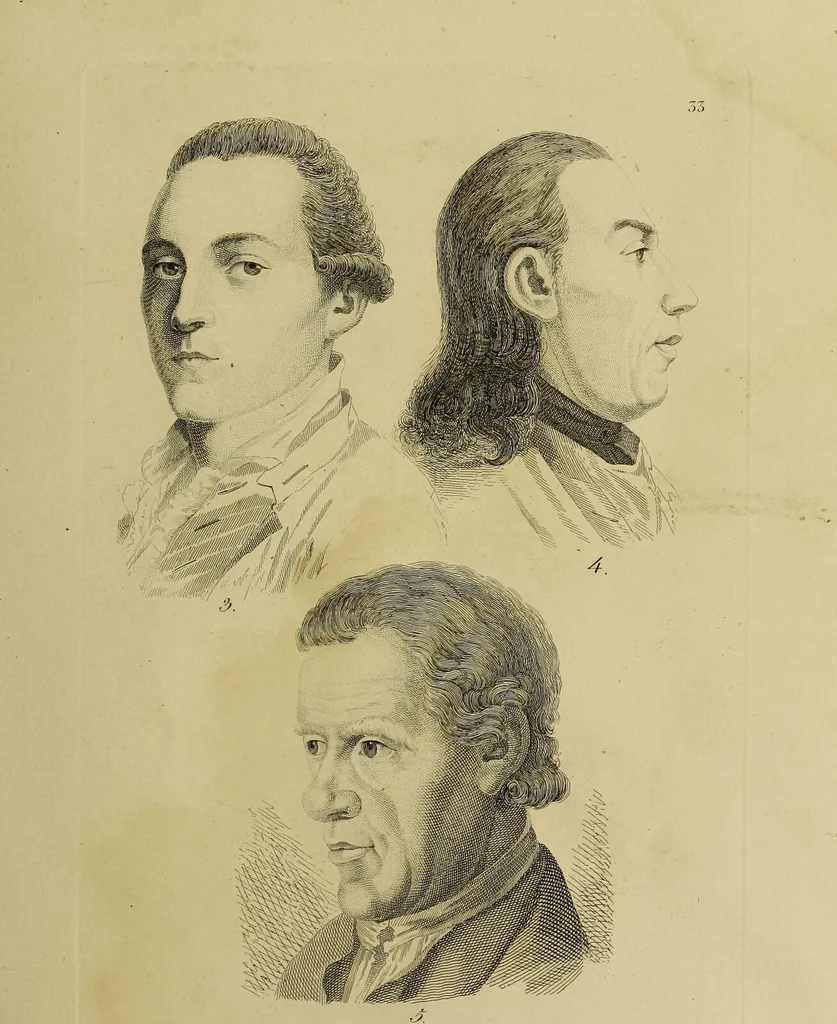 An illustration from La physiognomonie, ou l'art de connaître les hommes d'après les traits de leur physionomie, leurs rupports avec les divers animaux, leur penchans. ... / Lavater., 1841, leaf 379