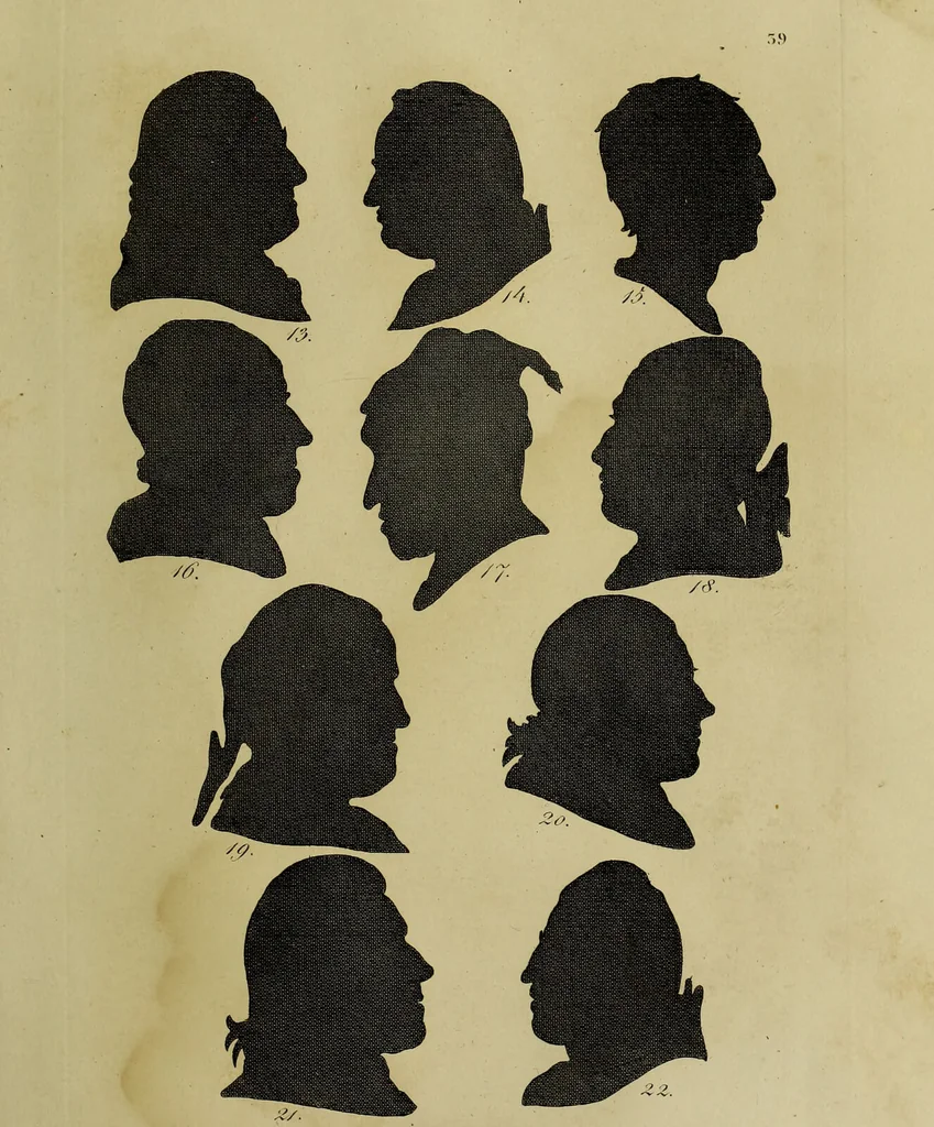 An illustration from La physiognomonie, ou l'art de connaître les hommes d'après les traits de leur physionomie, leurs rupports avec les divers animaux, leur penchans. ... / Lavater., 1841, leaf 391
