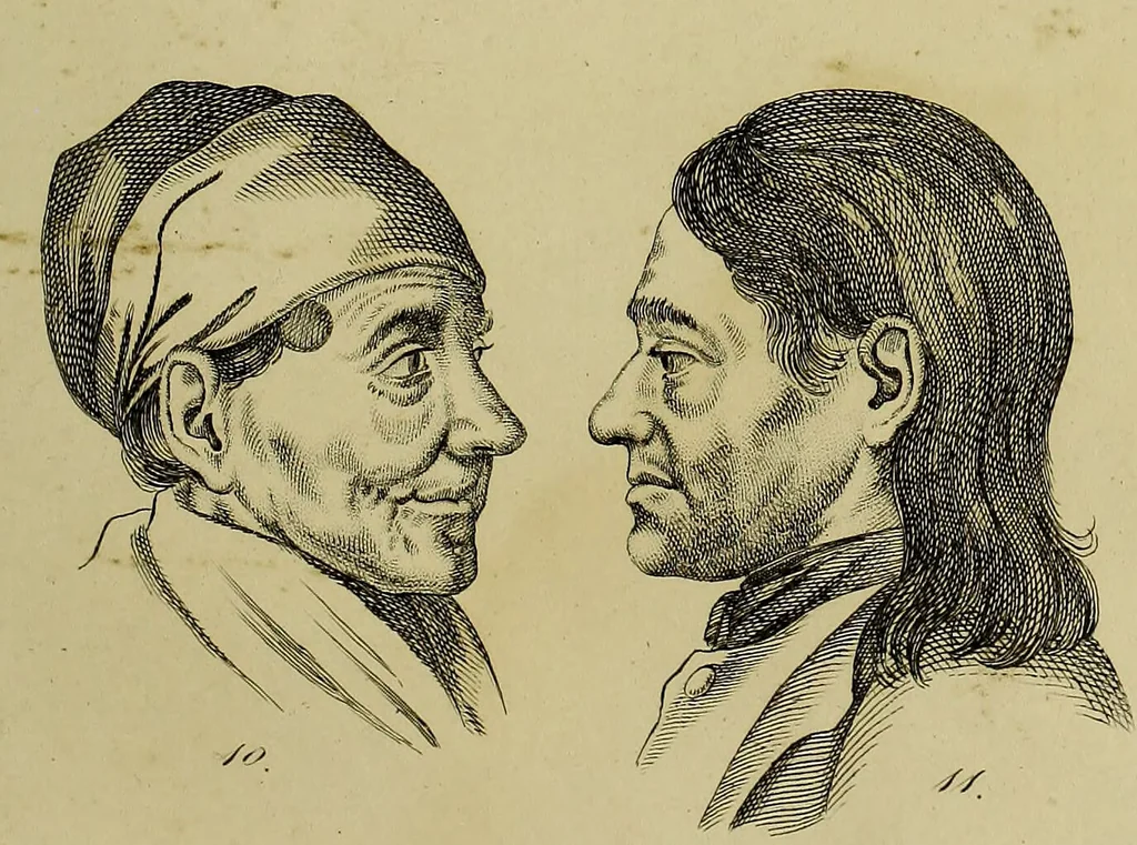 An illustration from La physiognomonie, ou l'art de connaître les hommes d'après les traits de leur physionomie, leurs rupports avec les divers animaux, leur penchans. ... / Lavater., 1841, leaf 431