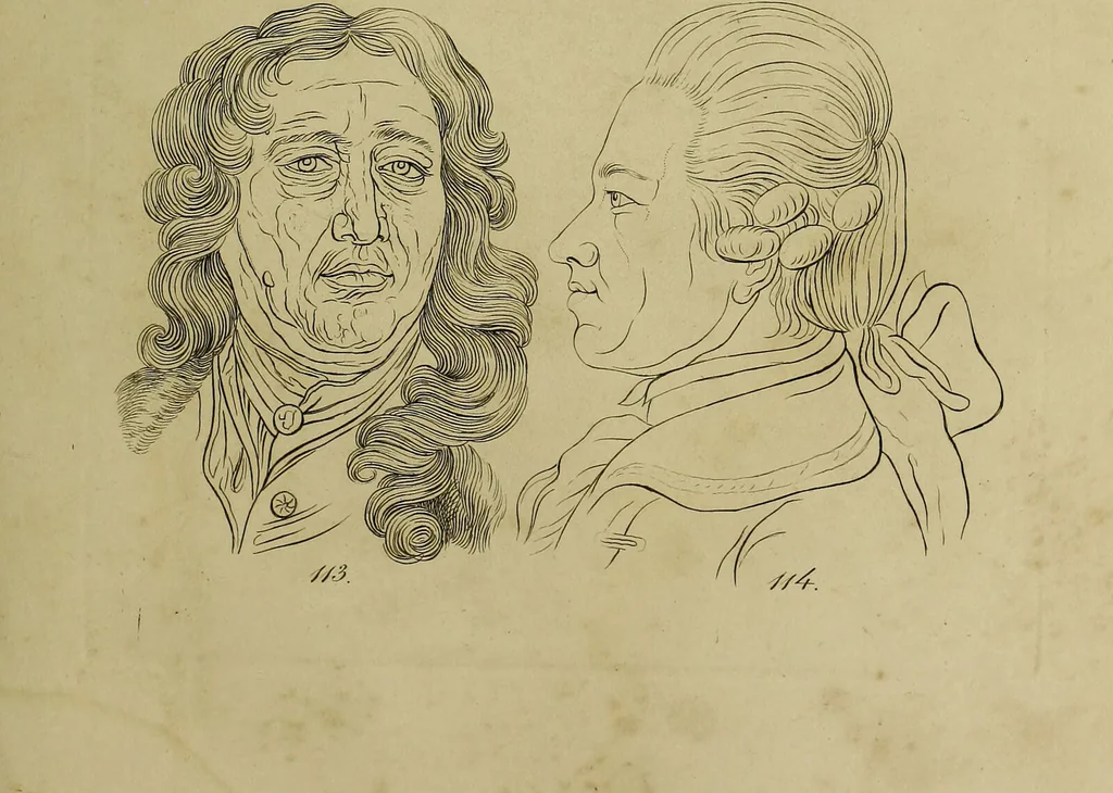 An illustration from La physiognomonie, ou l'art de connaître les hommes d'après les traits de leur physionomie, leurs rupports avec les divers animaux, leur penchans. ... / Lavater., 1841, leaf 495