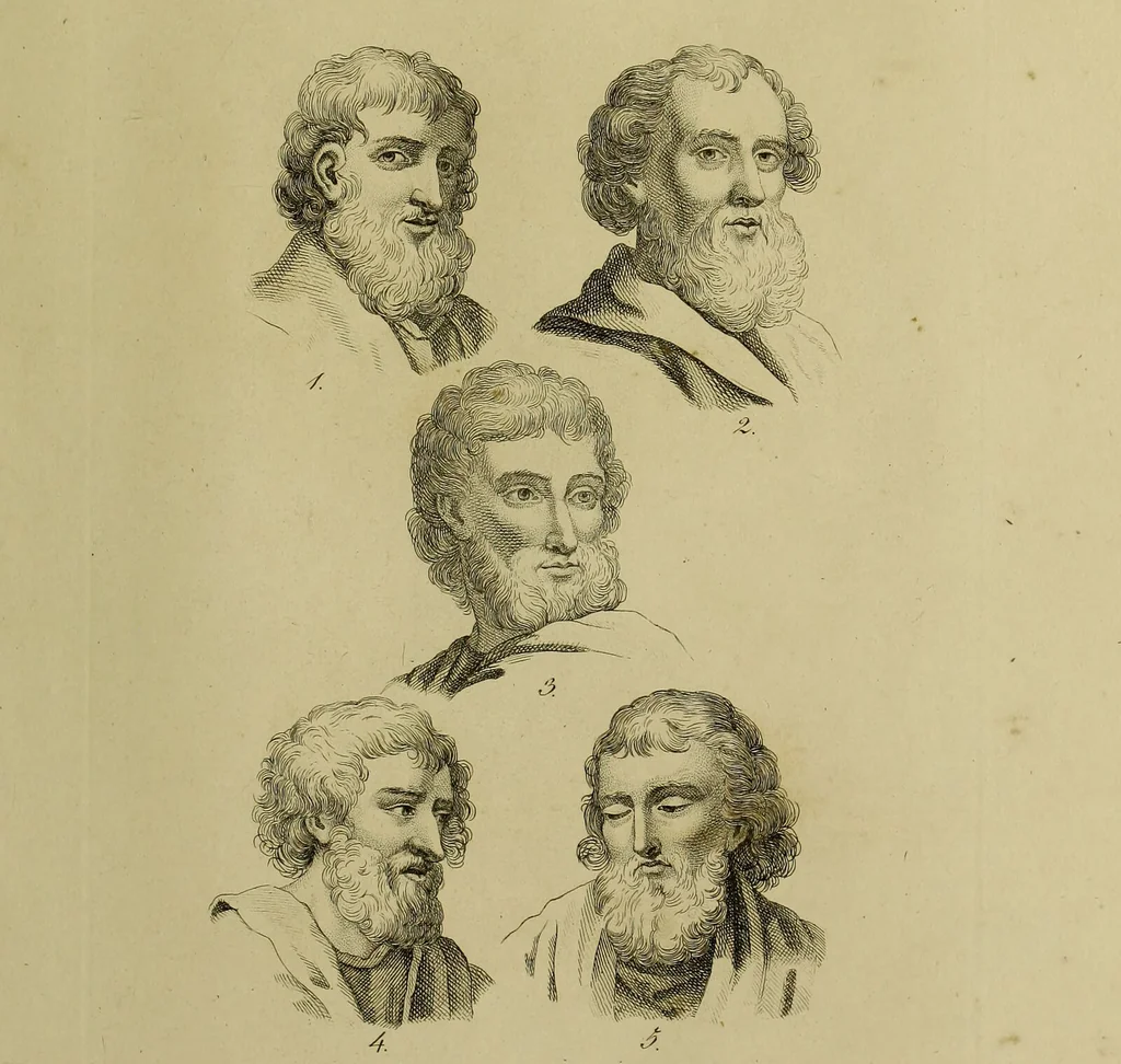An illustration from La physiognomonie, ou l'art de connaître les hommes d'après les traits de leur physionomie, leurs rupports avec les divers animaux, leur penchans. ... / Lavater., 1841, leaf 533