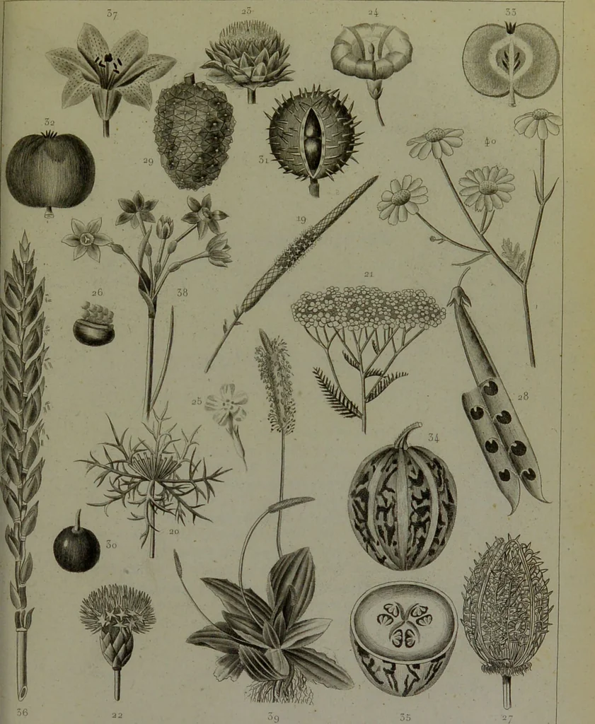 An illustration from Les fleurs animées / par J.J. Grandville ; introductions par Alph. Karr ; texte par Taxile Delord., 1847, leaf 275