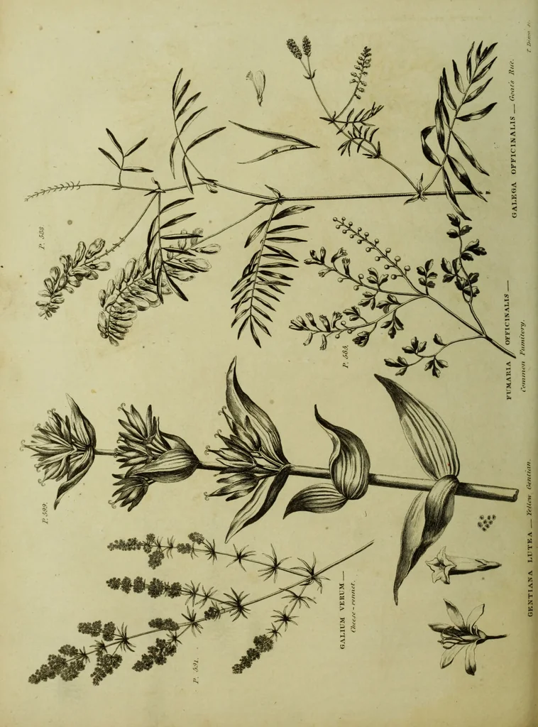An illustration from The universal herbal; or, botanical, medical, and agricultural dictionary / [Thomas Green]., 1828, leaf 106