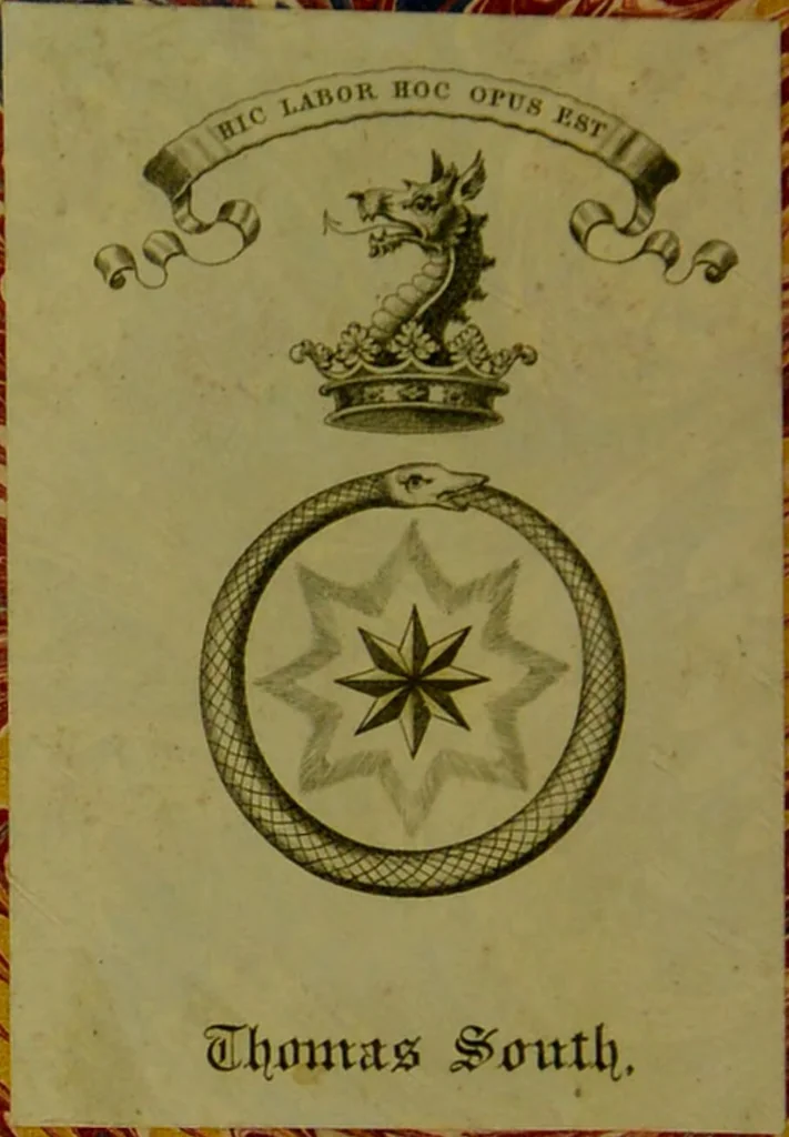 An illustration from Dissertation historique et scientifique sur la trinité égyptienne, précedée d'un coup-d'oeil historique sur l'histoire, de documents pour servir à l'historique du magnétisme-animal, et d'un essai de bibliographie magnétique / [B. Victor Idjiez]., 1844, leaf 2