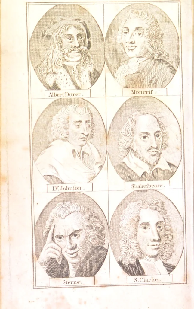An illustration from Essays on physiognomy. ... for the promotion and the love of mankind / written in the German language by John Caspar Lavater ; tr. by Thomas Holcroft., 1806, leaf 8