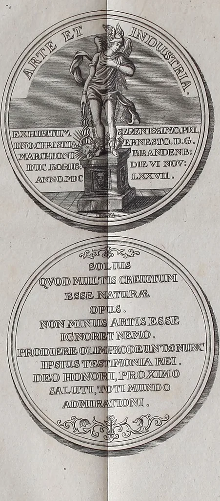An illustration from Christian Wilhelm, Baron von Krohneman. Geschichte dieses angeblichen Goldmachers, eines der grössesten und merkwürdigsten Betrügers des siebenzehnten Jahrhunderts / Aus archivalischen Quellen bearbeitet. Von Georg Wolfgang Augustin Fikenscher., 1800, leaf 231