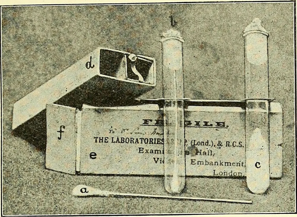 An illustration from Report on the bacteriological diagnosis and the antitoxic serum treatment of cases admitted to the hospitals of the Board during the years 1895 and 1896. / By G. Sims Woodhead., 1899, leaf 27