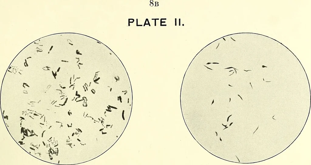 An illustration from Report on the bacteriological diagnosis and the antitoxic serum treatment of cases admitted to the hospitals of the Board during the years 1895 and 1896. / By G. Sims Woodhead., 1899, leaf 33