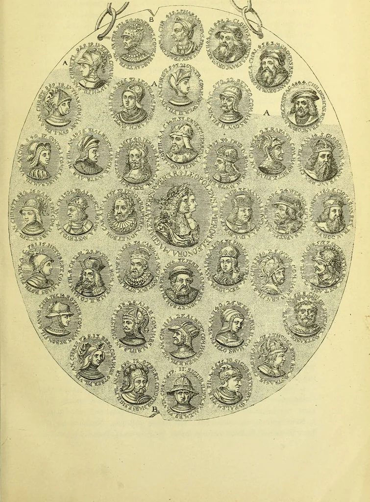 An illustration from Die Adelsdocumente österreichischer Alchemisten und die Abbildung einiger Medaillen alchemistischen Ursprunges / von Alexander Bauer., 1893, leaf 37