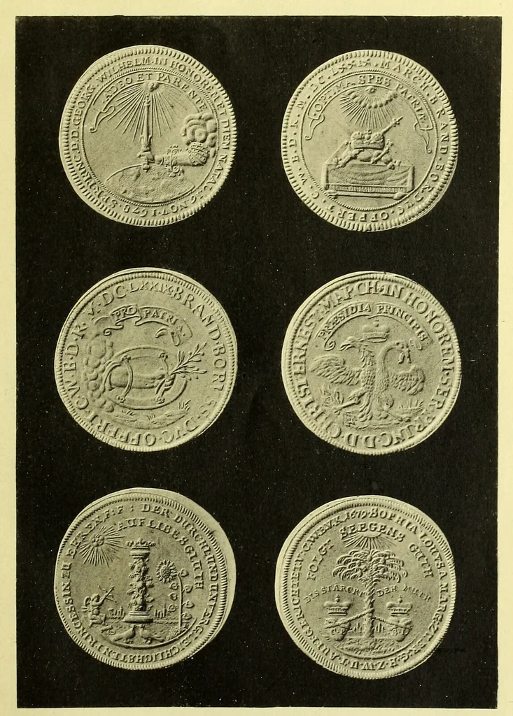 An illustration from Die Adelsdocumente österreichischer Alchemisten und die Abbildung einiger Medaillen alchemistischen Ursprunges / von Alexander Bauer., 1893, leaf 81