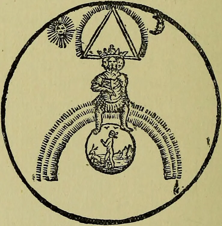An illustration from The alchemical writings of Edward Kelly / Tr. from the Hamburg edition of 1676, and ed. with a biographical preface., 1893, leaf 190