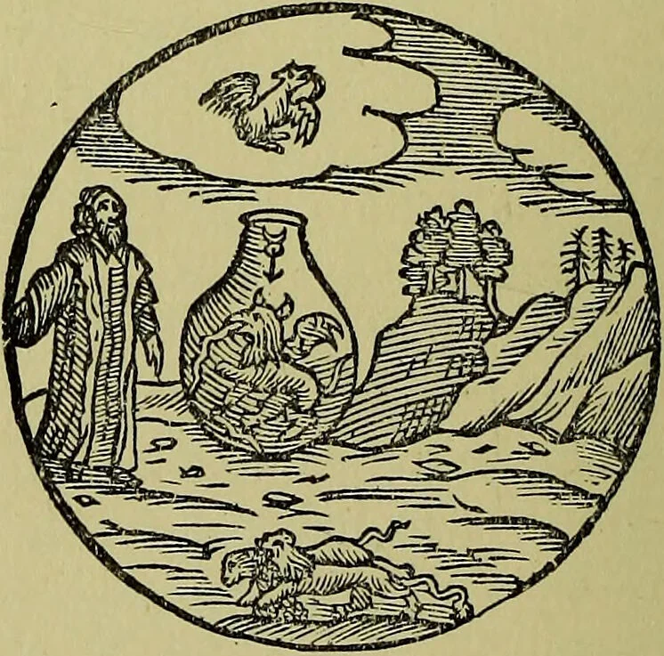 An illustration from The alchemical writings of Edward Kelly / Tr. from the Hamburg edition of 1676, and ed. with a biographical preface., 1893, leaf 202