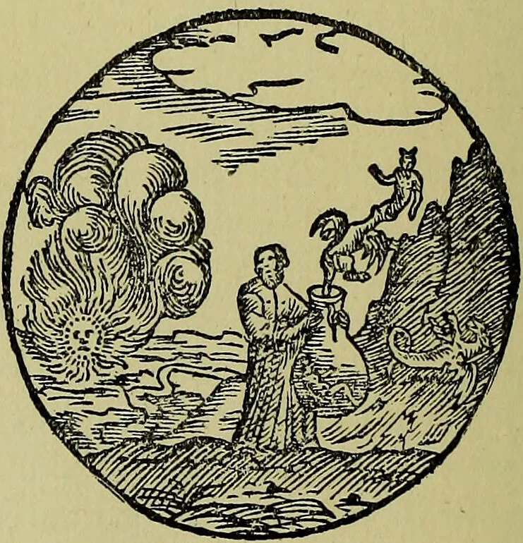 An illustration from The alchemical writings of Edward Kelly / Tr. from the Hamburg edition of 1676, and ed. with a biographical preface., 1893, leaf 206