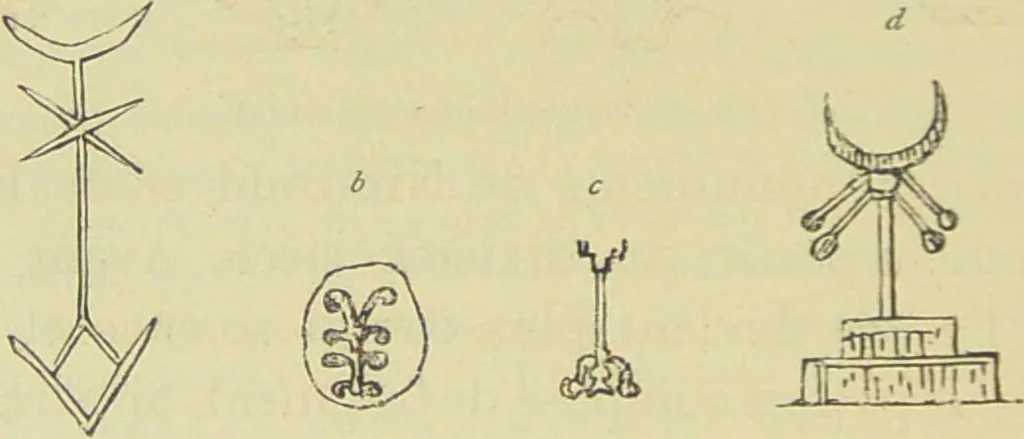 An illustration from La migration des symboles / [Eugène Félicien Albert Goblet d'Alviella]., 1891, leaf 162