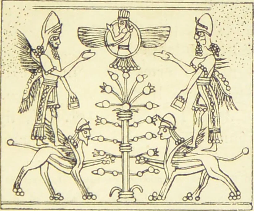 An illustration from La migration des symboles / [Eugène Félicien Albert Goblet d'Alviella]., 1891, leaf 165