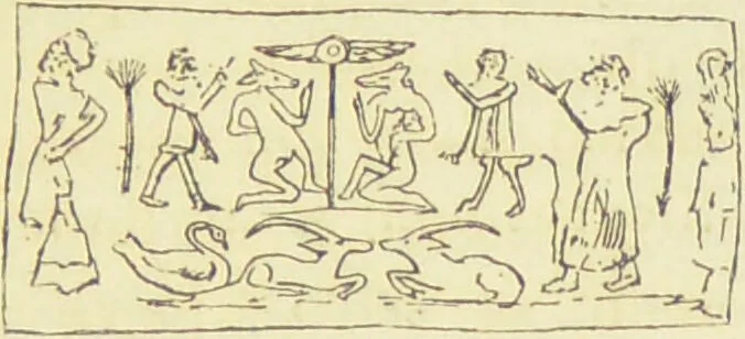 An illustration from La migration des symboles / [Eugène Félicien Albert Goblet d'Alviella]., 1891, leaf 181