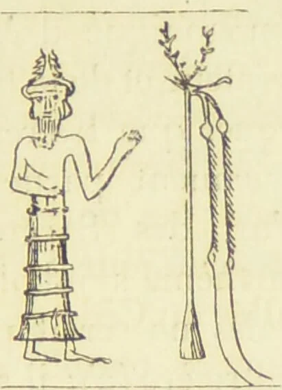 An illustration from La migration des symboles / [Eugène Félicien Albert Goblet d'Alviella]., 1891, leaf 189