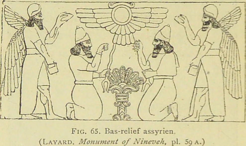 An illustration from La migration des symboles / [Eugène Félicien Albert Goblet d'Alviella]., 1891, leaf 194
