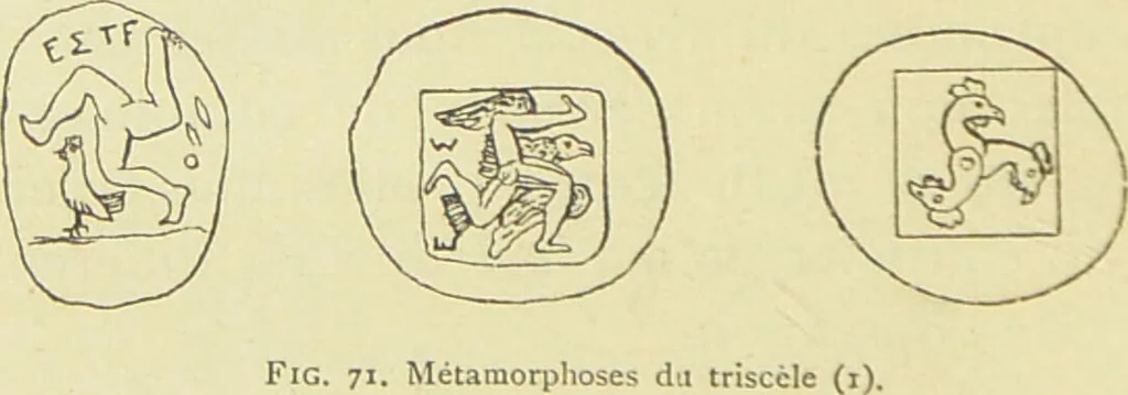 An illustration from La migration des symboles / [Eugène Félicien Albert Goblet d'Alviella]., 1891, leaf 240