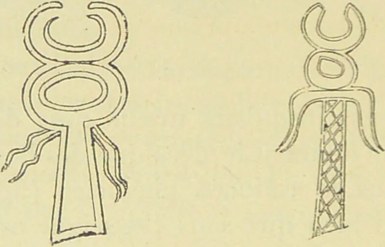 An illustration from La migration des symboles / [Eugène Félicien Albert Goblet d'Alviella]., 1891, leaf 306