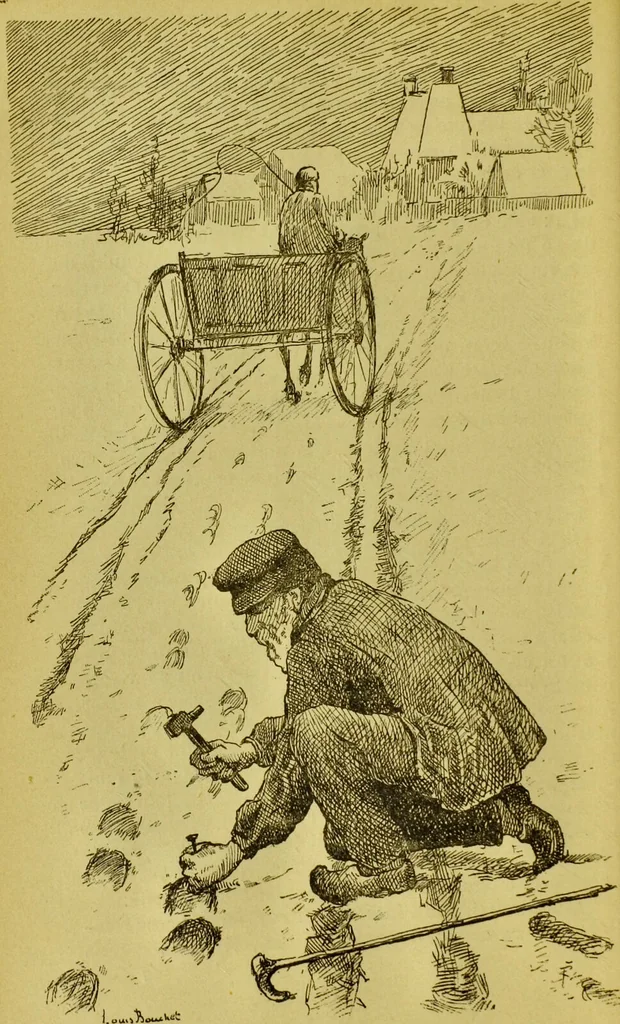 An illustration from La magie et l'hypnose : recueil de faits et d'expériences justifiant et prouvant les enseignements de l'occultisme / par Papus ; avec dessins de Ange Bossard, L. Bouchet, L. de Waldner et L. Delfosse., 1897, leaf 114