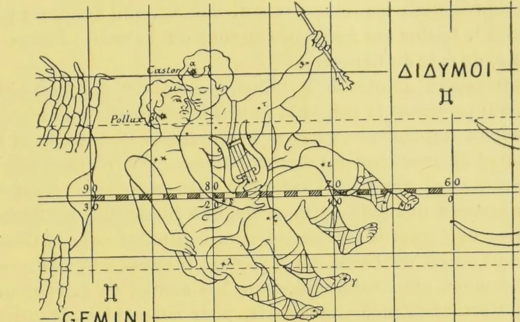 An illustration from L'astrologie grecque / par A. Bouché-Leclercq., 1899, leaf 167