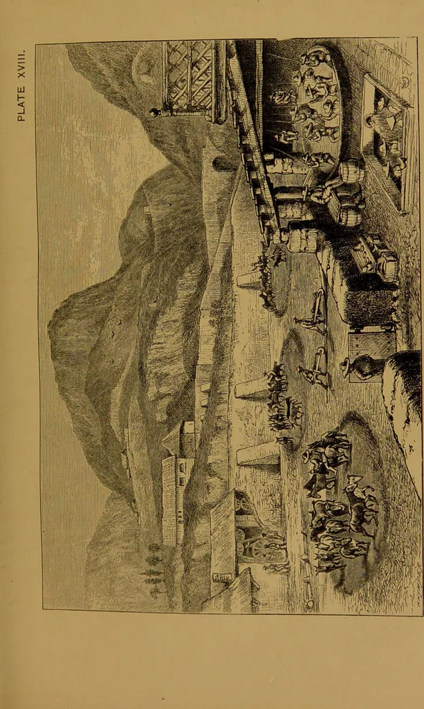 An illustration from Mexico to-day : a country with a great future, and a glance at the prehistoric remains and antiquities of the Montezumas / by Thomas Unett Brocklehurst ; with coloured plates and illustrations from sketches by the author., 1883, leaf 197