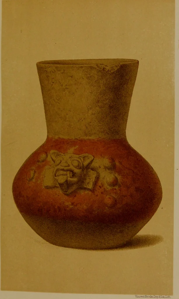 An illustration from Mexico to-day : a country with a great future, and a glance at the prehistoric remains and antiquities of the Montezumas / by Thomas Unett Brocklehurst ; with coloured plates and illustrations from sketches by the author., 1883, leaf 245