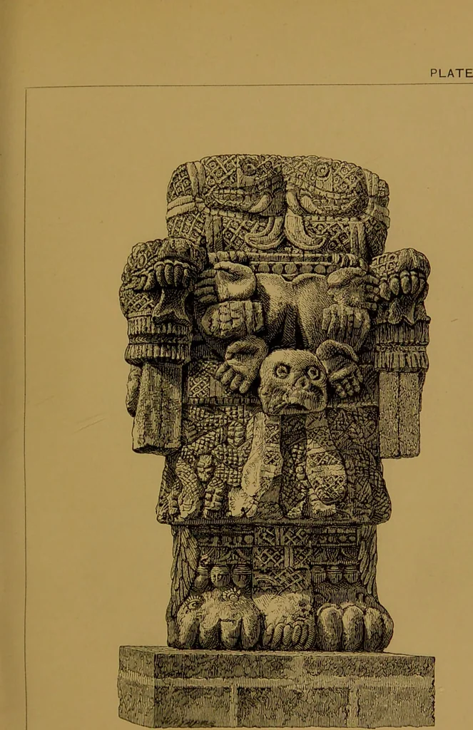 An illustration from Mexico to-day : a country with a great future, and a glance at the prehistoric remains and antiquities of the Montezumas / by Thomas Unett Brocklehurst ; with coloured plates and illustrations from sketches by the author., 1883, leaf 275