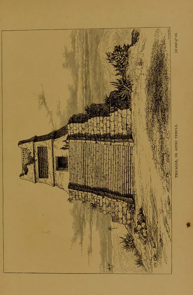 An illustration from Mexico to-day : a country with a great future, and a glance at the prehistoric remains and antiquities of the Montezumas / by Thomas Unett Brocklehurst ; with coloured plates and illustrations from sketches by the author., 1883, leaf 375