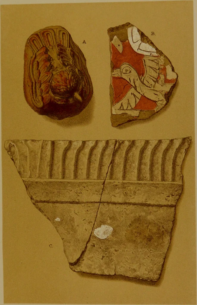 An illustration from Mexico to-day : a country with a great future, and a glance at the prehistoric remains and antiquities of the Montezumas / by Thomas Unett Brocklehurst ; with coloured plates and illustrations from sketches by the author., 1883, leaf 381