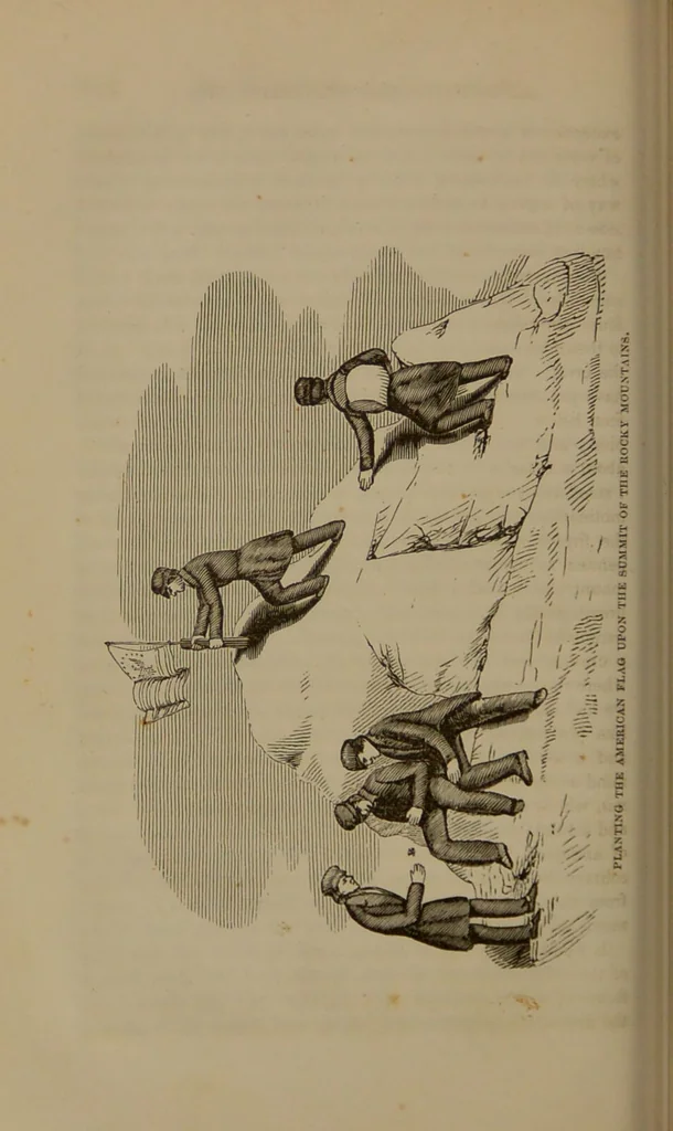 An illustration from The life of Col. John Charles Fremont, and his narrative of explorations and adventures, in Kansas, Nebraska, Oregon and California / the memoir by Samuel M. Smucker., 1856, leaf 182