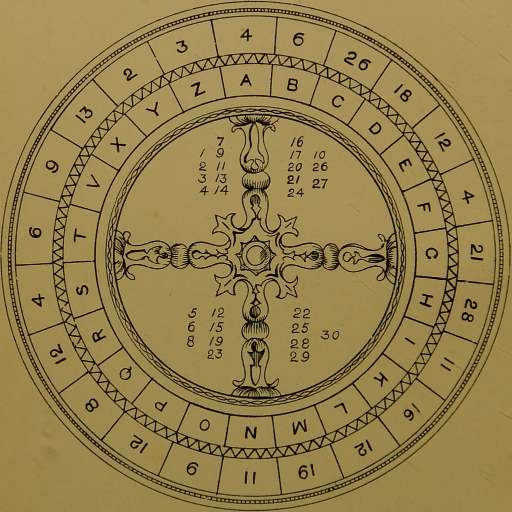 An illustration from The influence of the stars : a book of old world lore / by Rosa Baughan., 1891, leaf 8