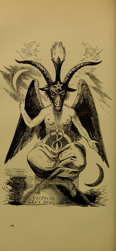 An illustration from Transcendental magic : its doctrine and ritual / by Eliphas Lévi [pseud.] ; a complete translation of "Dogme et rituel de la haute magie" with a biographical preface by Arthur Edward Waite., 1896, leaf 206