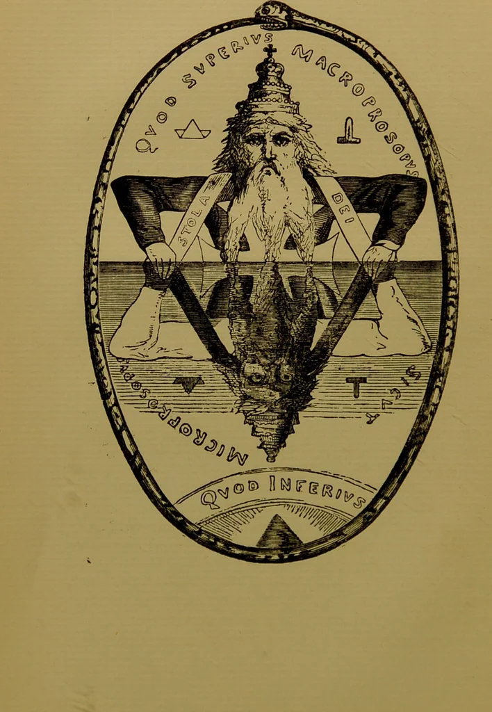 An illustration from Transcendental magic : its doctrine and ritual / by Eliphas Lévi [pseud.] ; a complete translation of "Dogme et rituel de la haute magie" with a biographical preface by Arthur Edward Waite., 1896, leaf 34