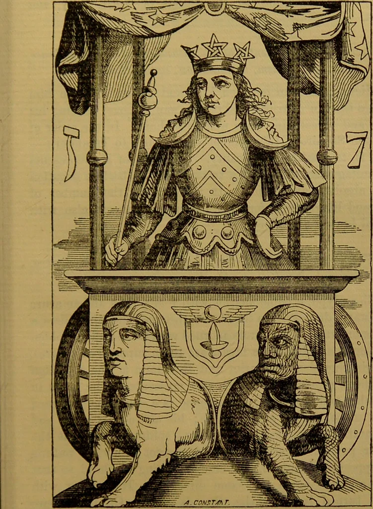 An illustration from Transcendental magic : its doctrine and ritual / by Eliphas Lévi [pseud.] ; a complete translation of "Dogme et rituel de la haute magie" with a biographical preface by Arthur Edward Waite., 1896, leaf 397
