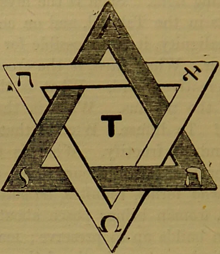 An illustration from Transcendental magic : its doctrine and ritual / by Eliphas Lévi [pseud.] ; a complete translation of "Dogme et rituel de la haute magie" with a biographical preface by Arthur Edward Waite., 1896, leaf 72