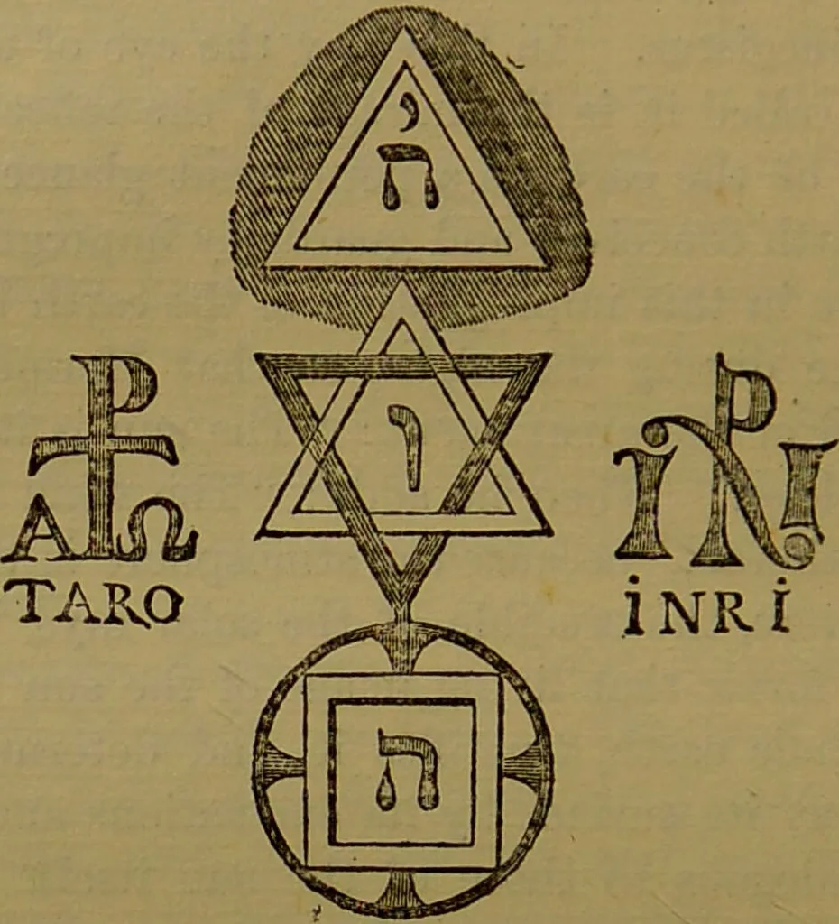 An illustration from Transcendental magic : its doctrine and ritual / by Eliphas Lévi [pseud.] ; a complete translation of "Dogme et rituel de la haute magie" with a biographical preface by Arthur Edward Waite., 1896, leaf 86