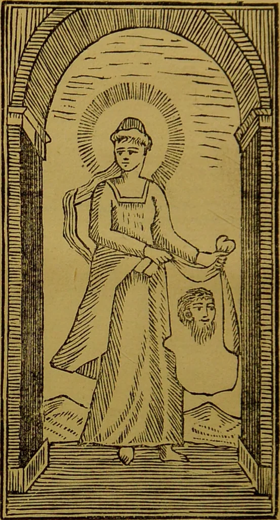 An illustration from Les secrets merveilleux de la magie naturelle du petit Albert : tirés de l'ouvrage latin intitulé: Alberti Parvi Lucii, Libellus de mirabilibus naturae arcanis, et d'autres ecrivains philosophes. Enrichis de figures mystérieuses, d'astrologie, physionomie, etc., etc., 1868, leaf 10
