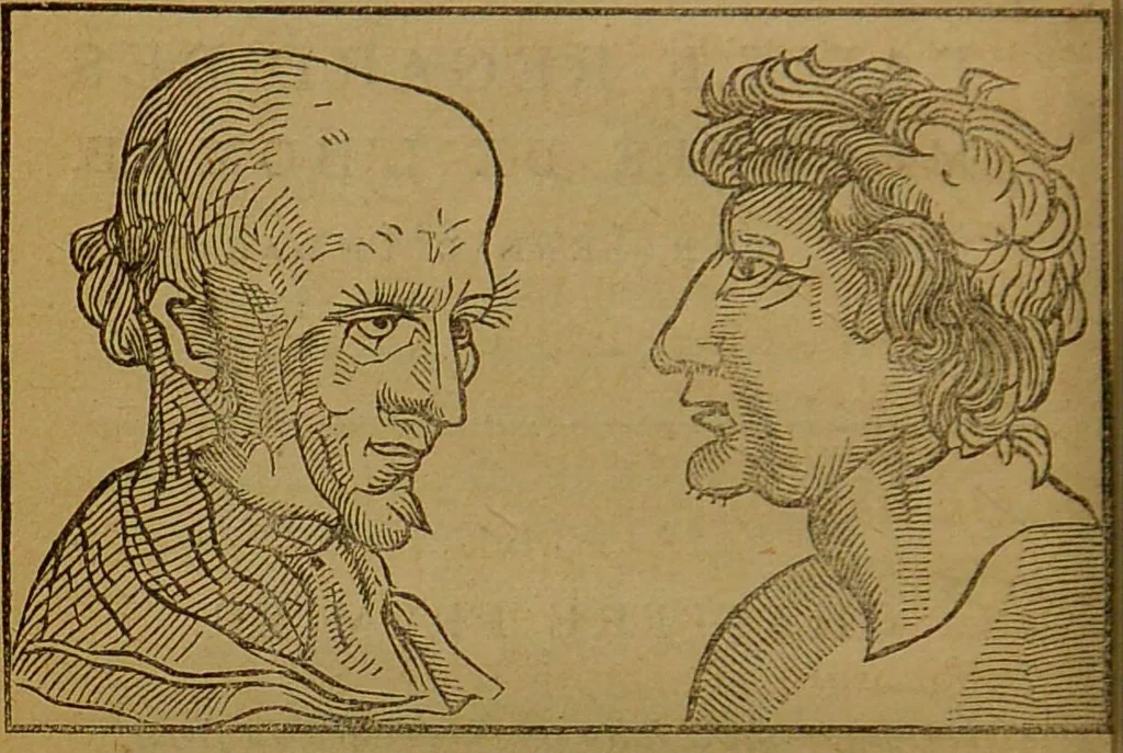 An illustration from Les secrets merveilleux de la magie naturelle du petit Albert : tirés de l'ouvrage latin intitulé: Alberti Parvi Lucii, Libellus de mirabilibus naturae arcanis, et d'autres ecrivains philosophes. Enrichis de figures mystérieuses, d'astrologie, physionomie, etc., etc., 1868, leaf 32