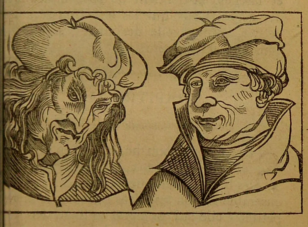 An illustration from Les secrets merveilleux de la magie naturelle du petit Albert : tirés de l'ouvrage latin intitulé: Alberti Parvi Lucii, Libellus de mirabilibus naturae arcanis, et d'autres ecrivains philosophes. Enrichis de figures mystérieuses, d'astrologie, physionomie, etc., etc., 1868, leaf 49