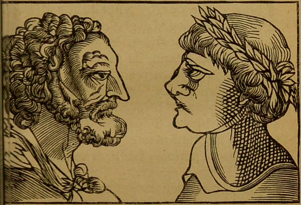 An illustration from Les secrets merveilleux de la magie naturelle du petit Albert : tirés de l'ouvrage latin intitulé: Alberti Parvi Lucii, Libellus de mirabilibus naturae arcanis, et d'autres ecrivains philosophes. Enrichis de figures mystérieuses, d'astrologie, physionomie, etc., etc., 1868, leaf 51