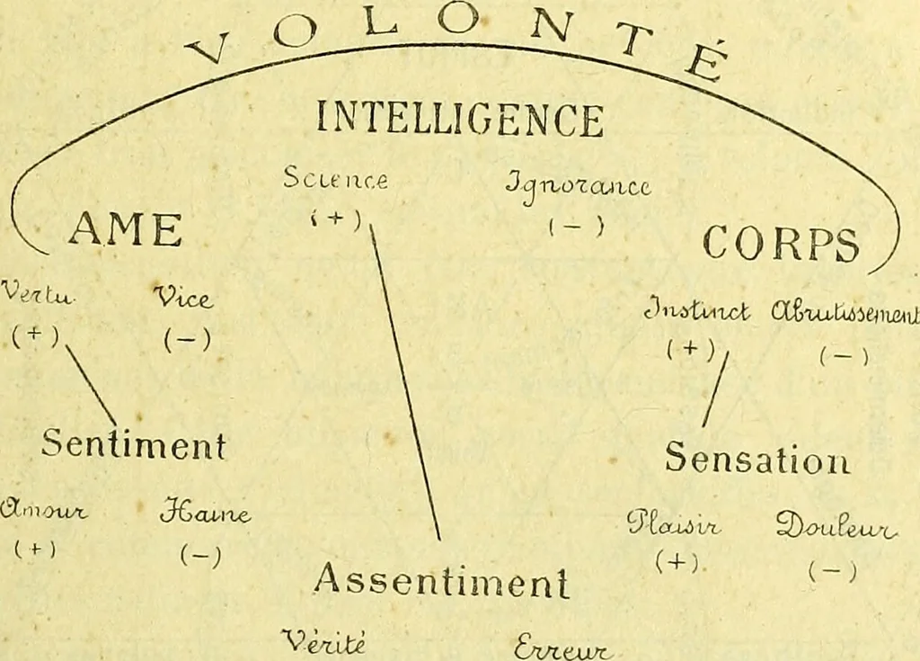 An illustration from Traité méthodique de science occulte / par Papus ; lettre-préface de Ad. Franck., 1891, leaf 251