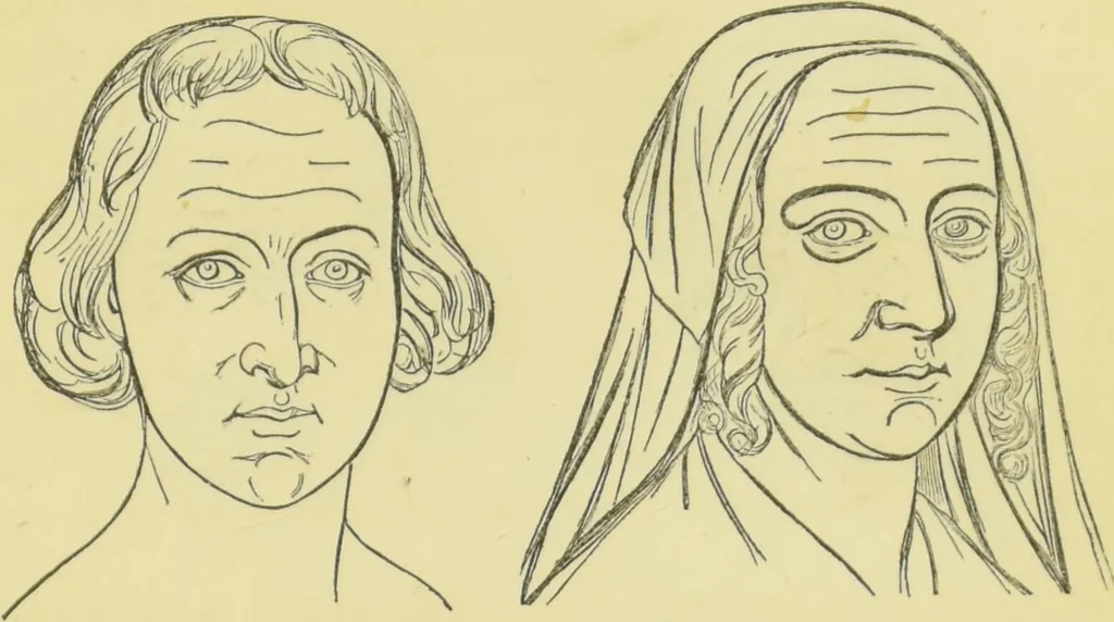 An illustration from The mysteries of astrology, and the wonders of magic : including a history of the rise and progress of astrology, and the various branches of necromancy : together with valuable directions and suggestions relative to the casting of nativities, and predictions by geomancy, chiromancy, physiognomy, &c. : also ... narratives, anecdotes, &c. illustrative of the marvels of witchcraft, spiritual phenomena, and the results of supernatural influence / by C.W. Roback., 1854, leaf 129