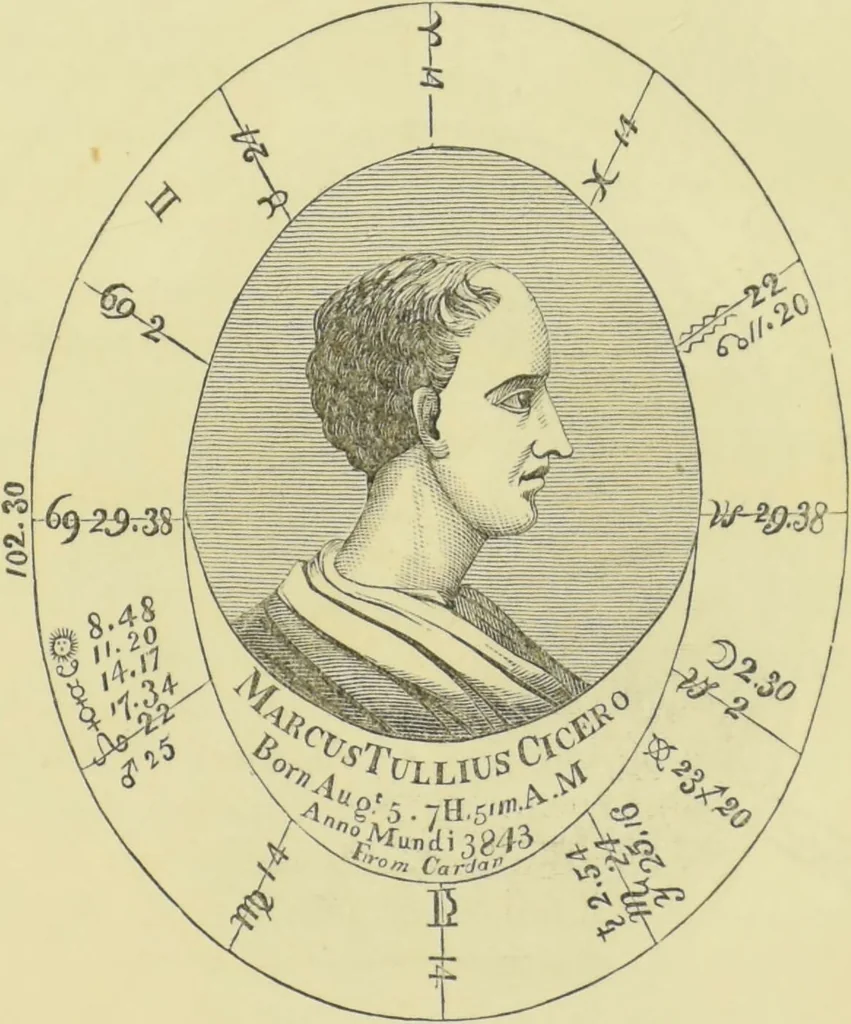 An illustration from The mysteries of astrology, and the wonders of magic : including a history of the rise and progress of astrology, and the various branches of necromancy : together with valuable directions and suggestions relative to the casting of nativities, and predictions by geomancy, chiromancy, physiognomy, &c. : also ... narratives, anecdotes, &c. illustrative of the marvels of witchcraft, spiritual phenomena, and the results of supernatural influence / by C.W. Roback., 1854, leaf 85