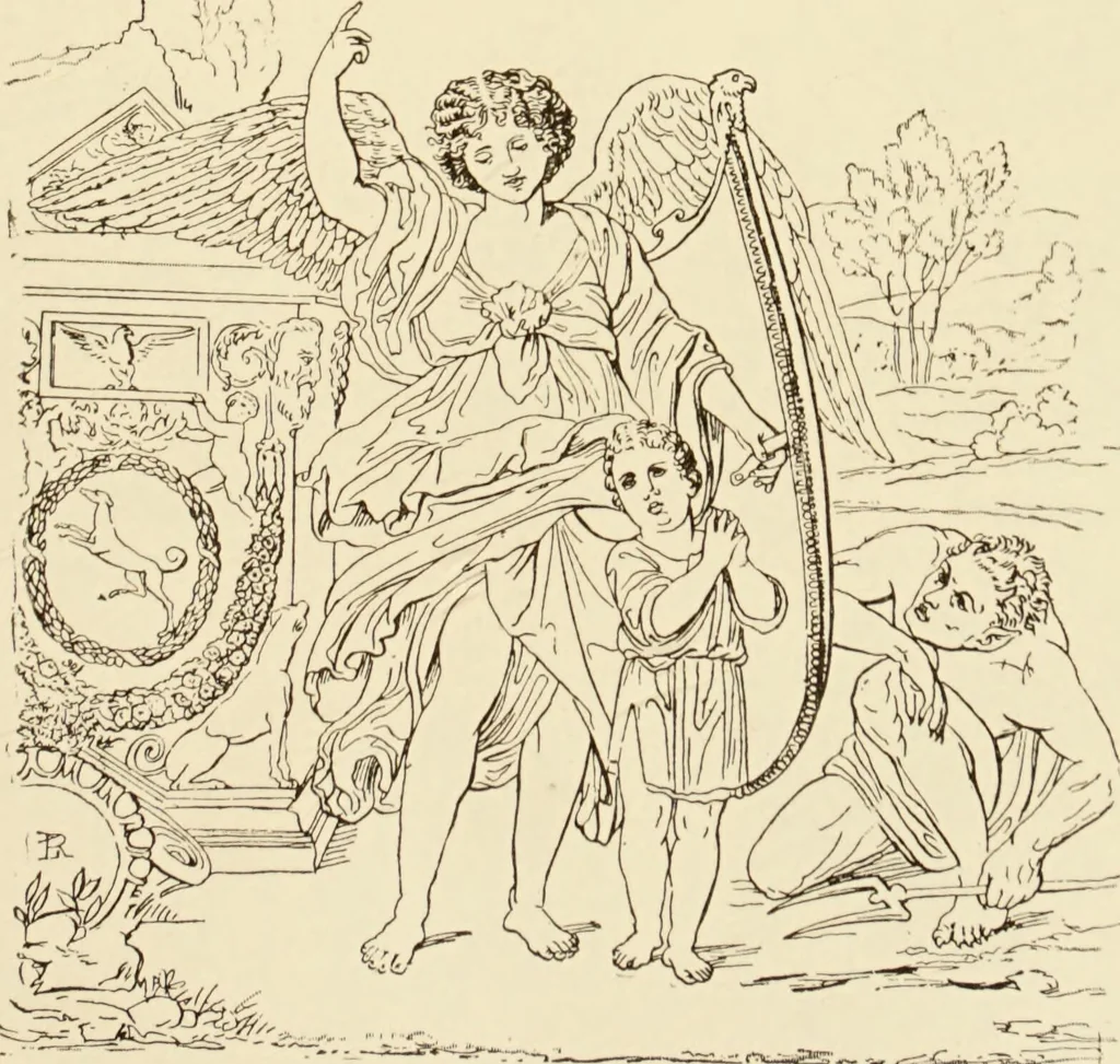 An illustration from The symbolical language of ancient art and mythology : an inquiry / by Richard Payne Knight., 1892, leaf 115