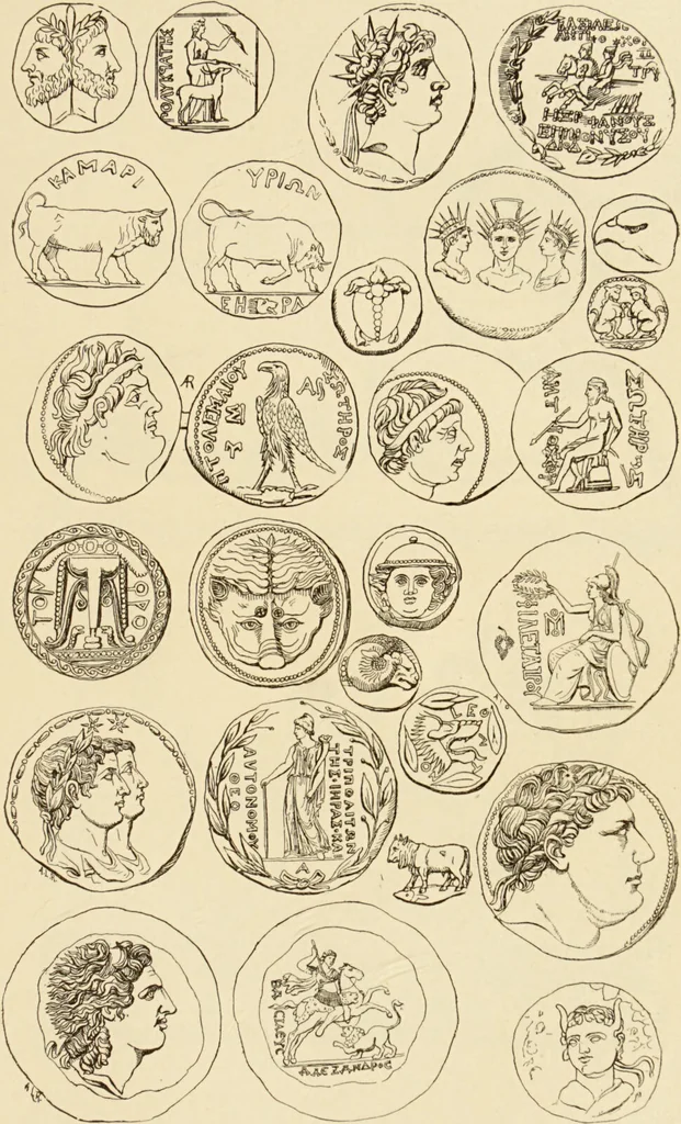 An illustration from The symbolical language of ancient art and mythology : an inquiry / by Richard Payne Knight., 1892, leaf 135