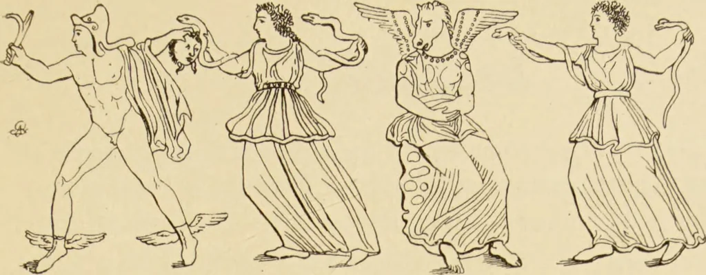 An illustration from The symbolical language of ancient art and mythology : an inquiry / by Richard Payne Knight., 1892, leaf 19